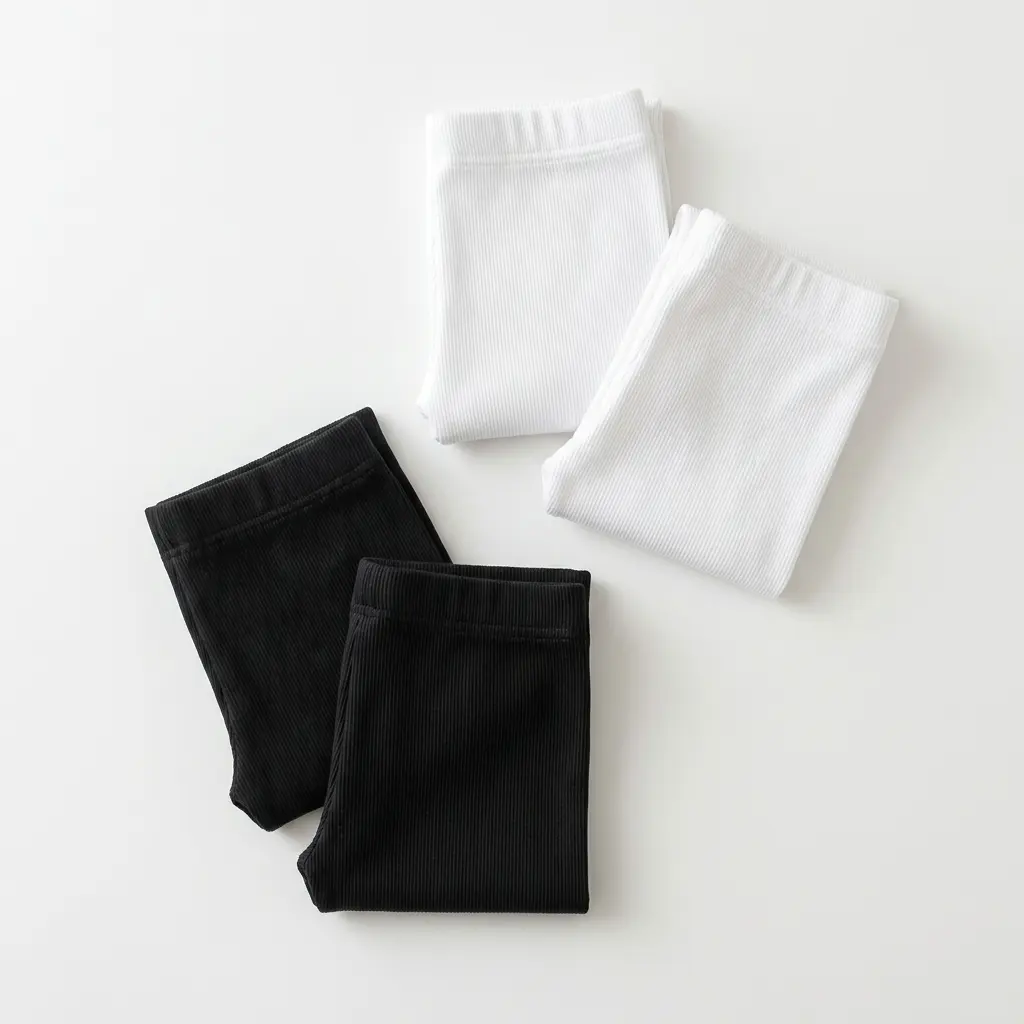 Ribbed Cotton Tights