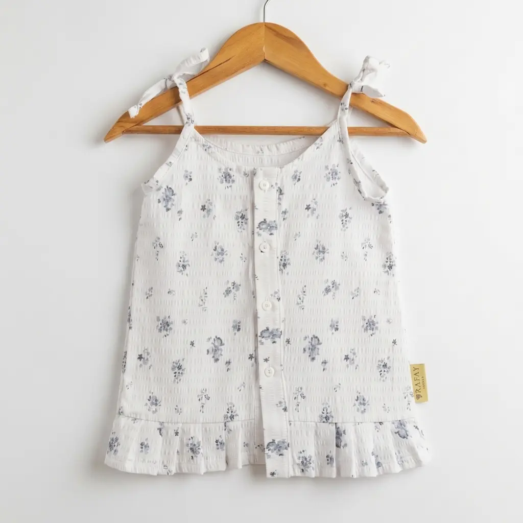 Tie-Shoulder Lavender Top